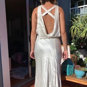 A.B.S. - Allen Schwartz White Evening Gown
